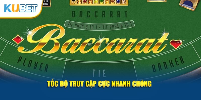 Tốc độ truy cập cực nhanh chóng, không giật lag